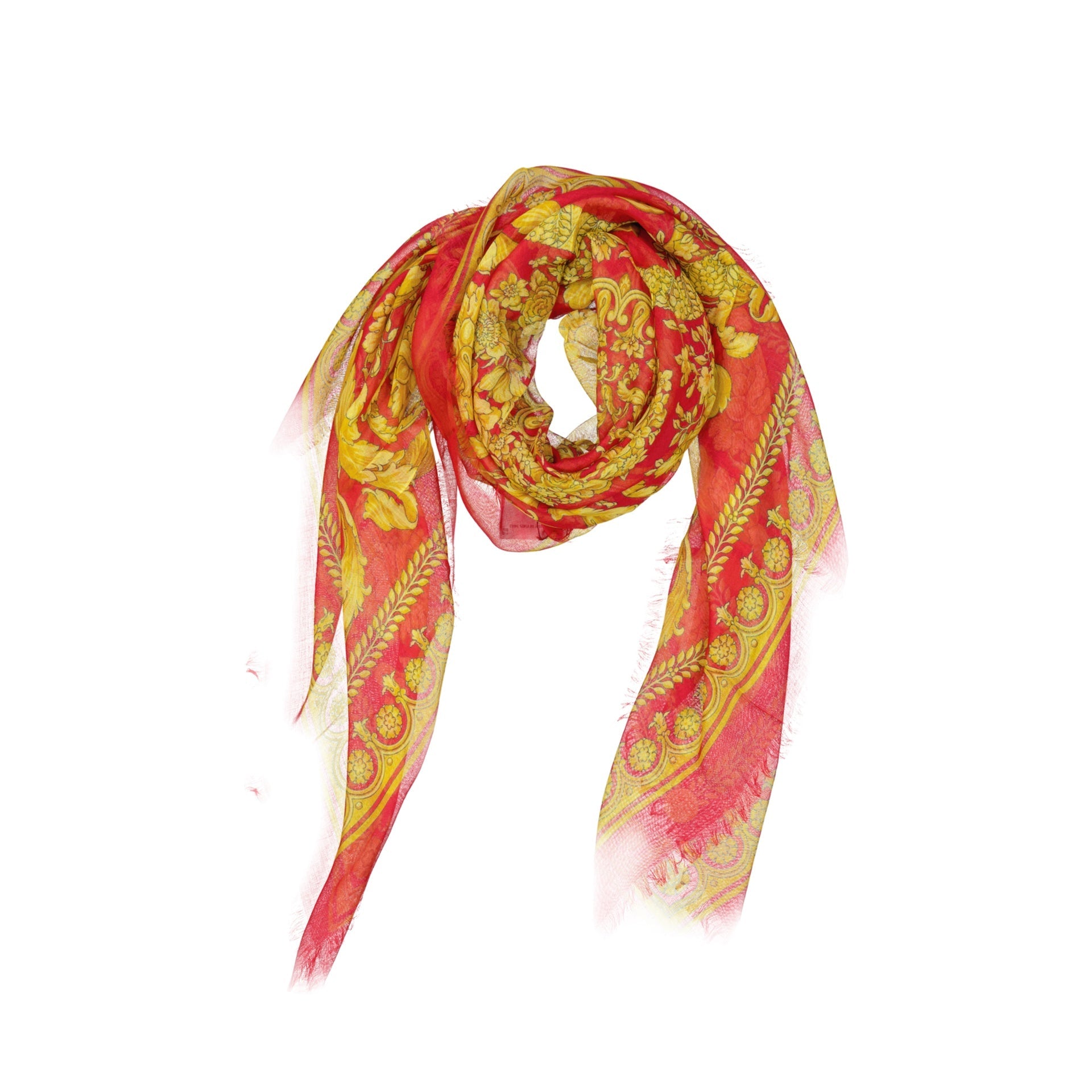 Versace - Bufanda cuadrada - Mujeres - Rojo