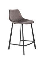 Franky - Tabouret - Tissu - Gris