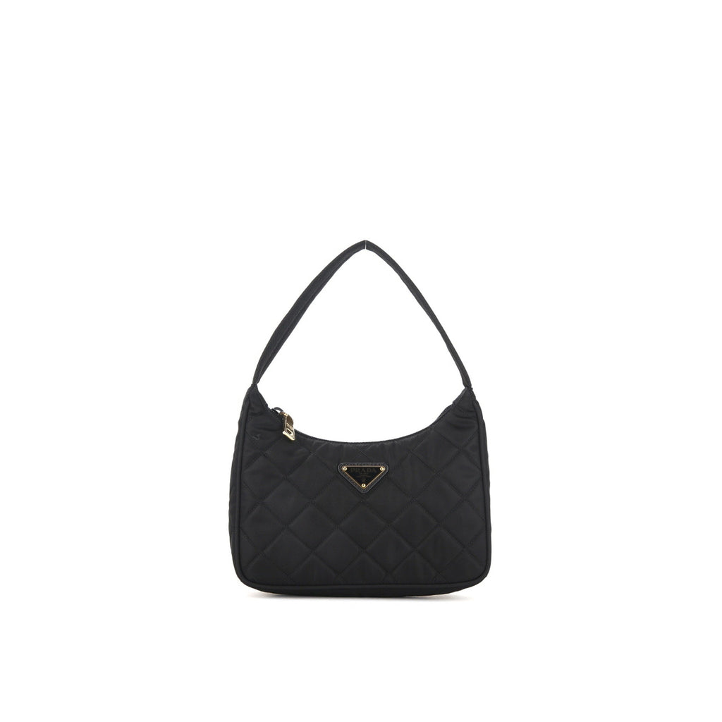Prada - Bolso bandolera acolchado de Re-Nylon - Mujeres - Negro