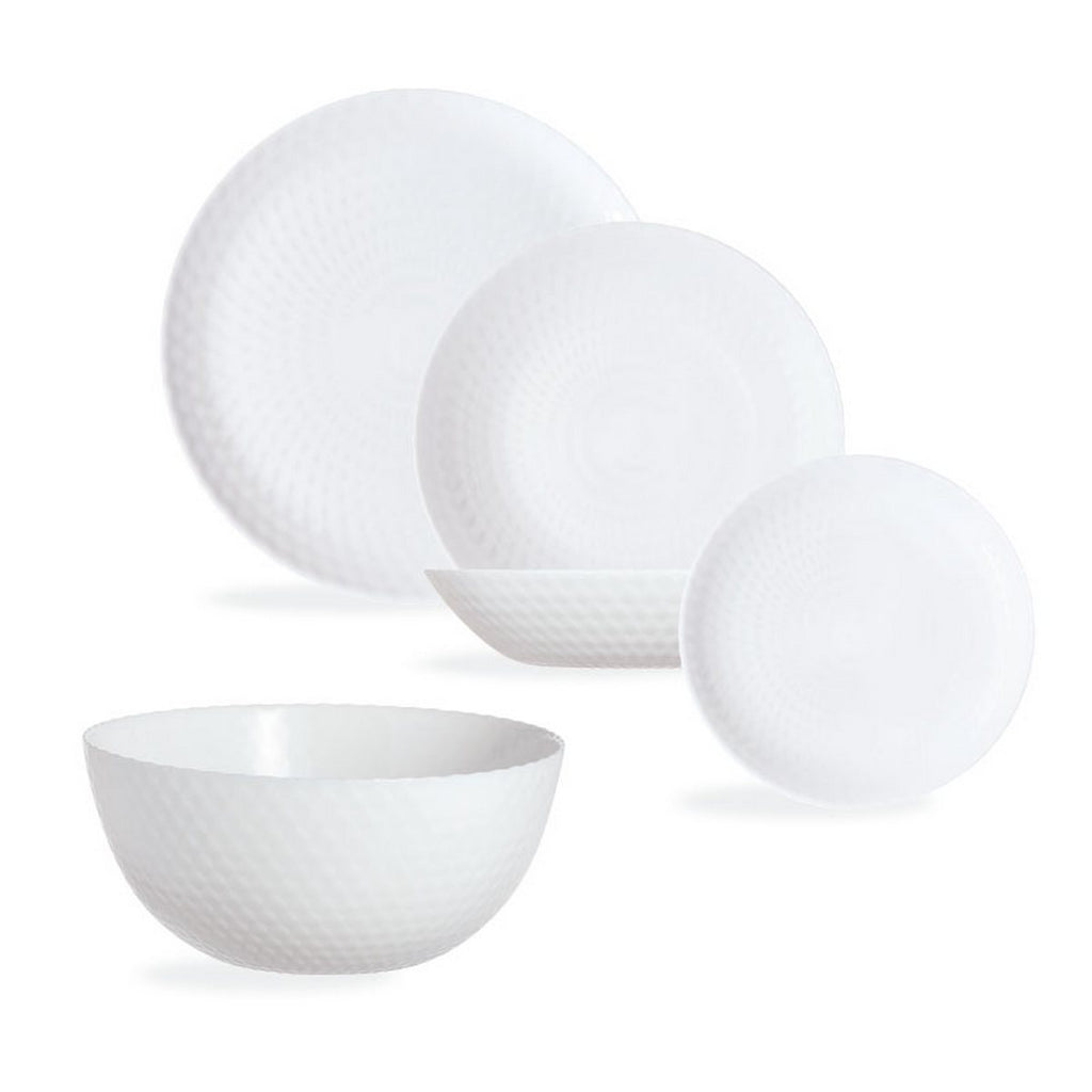 Pampille - Service De Table 19 Pièces - Blanc - Luminarc