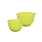 Set De 2 Bols À Mélanger - 18 + 24 Cm - Citron Vert/Blanc