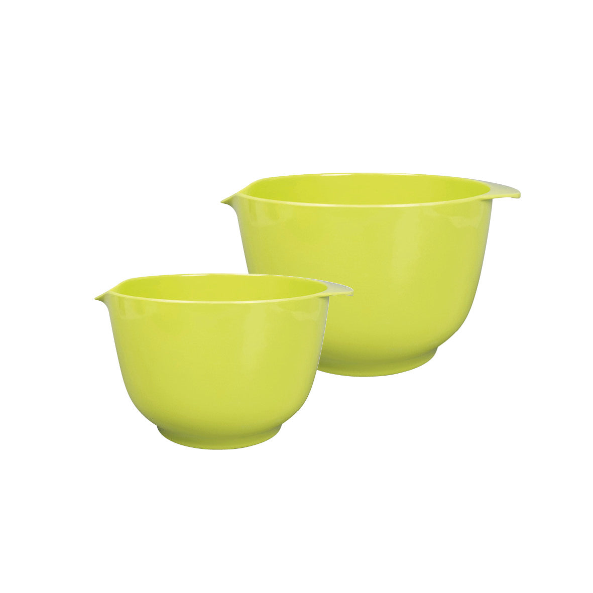 Set De 2 Bols À Mélanger - 18 + 24 Cm - Citron Vert/Blanc