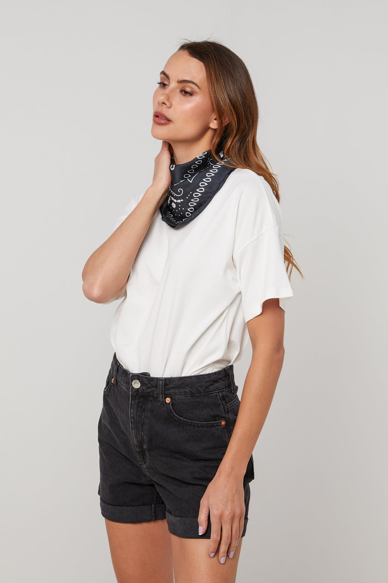 Bufanda superior - Blanco - Mujer