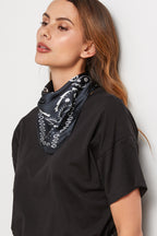 Top tipo bufanda - Negro - Mujer