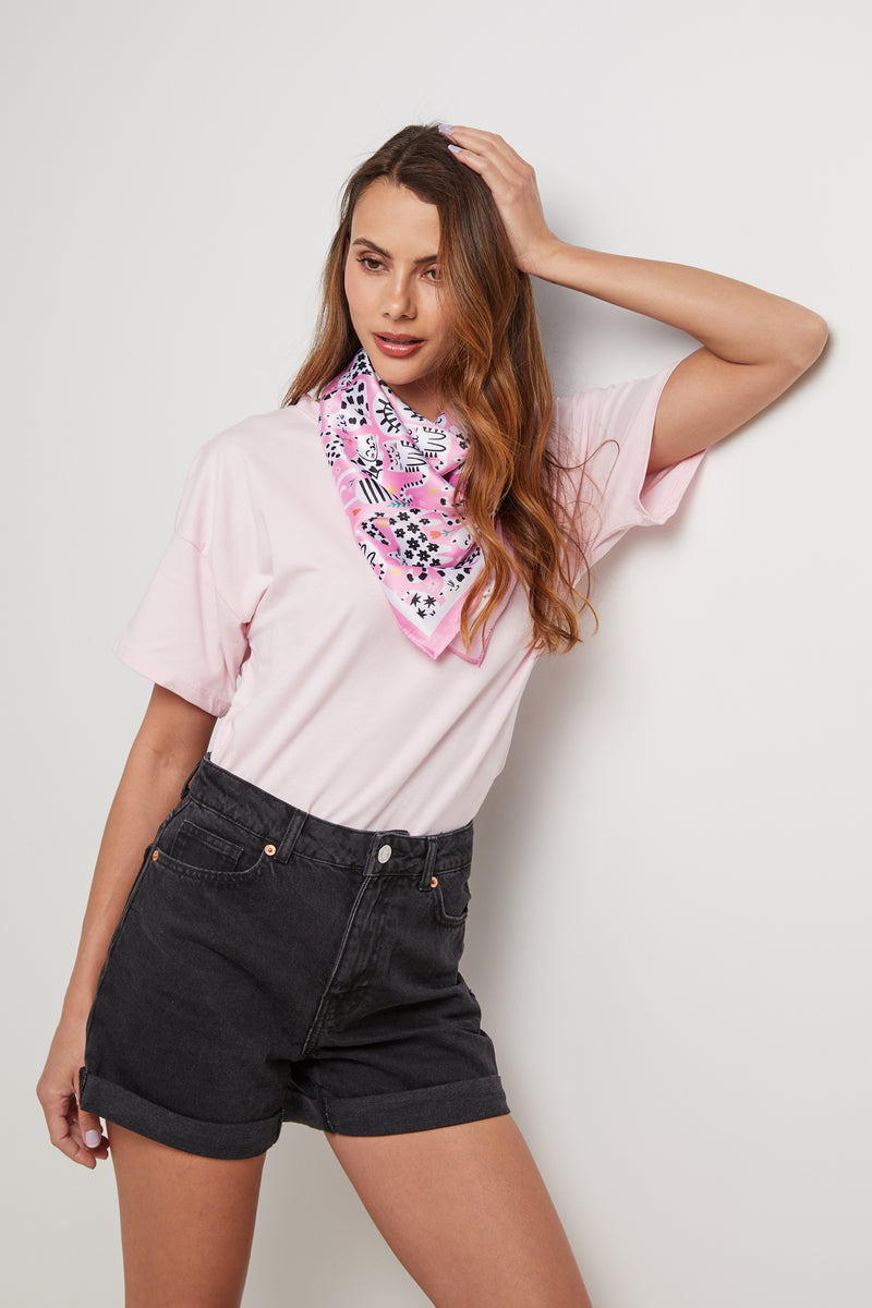 Bufanda superior - Rosa - Mujer