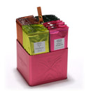Coffret Passionnement Cube Rose Metal - 32 Sachets