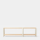 Bona - Étagère 200 Cm 2 Étagères - Chêne & Crème