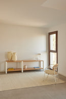 Bona - Étagère 200 Cm 2 Étagères - Chêne & Crème