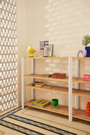 Bona - Étagère 200 Cm 4 Étagères - Chêne & Crème