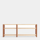 Bona - Étagère 200 Cm 3 Étagères - Chêne & Argile