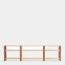 Bona - Étagère 280 Cm 3 Étagères - Chêne & Argile