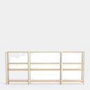 Bona - Étagère 280 Cm 4 Étagères - Chêne & Crème