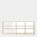 Bona - Étagère 280 Cm 4 Étagères - Chêne & Crème