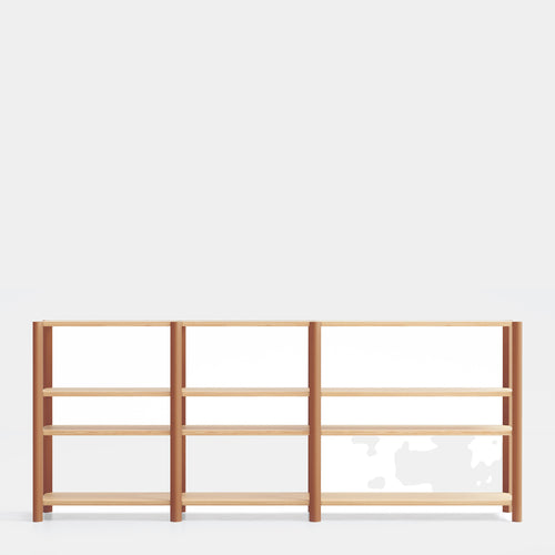 Bona - Étagère 280 Cm 4 Étagères - Chêne & Argile