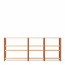 Bona - Étagère 280 Cm 4 Étagères - Chêne & Argile