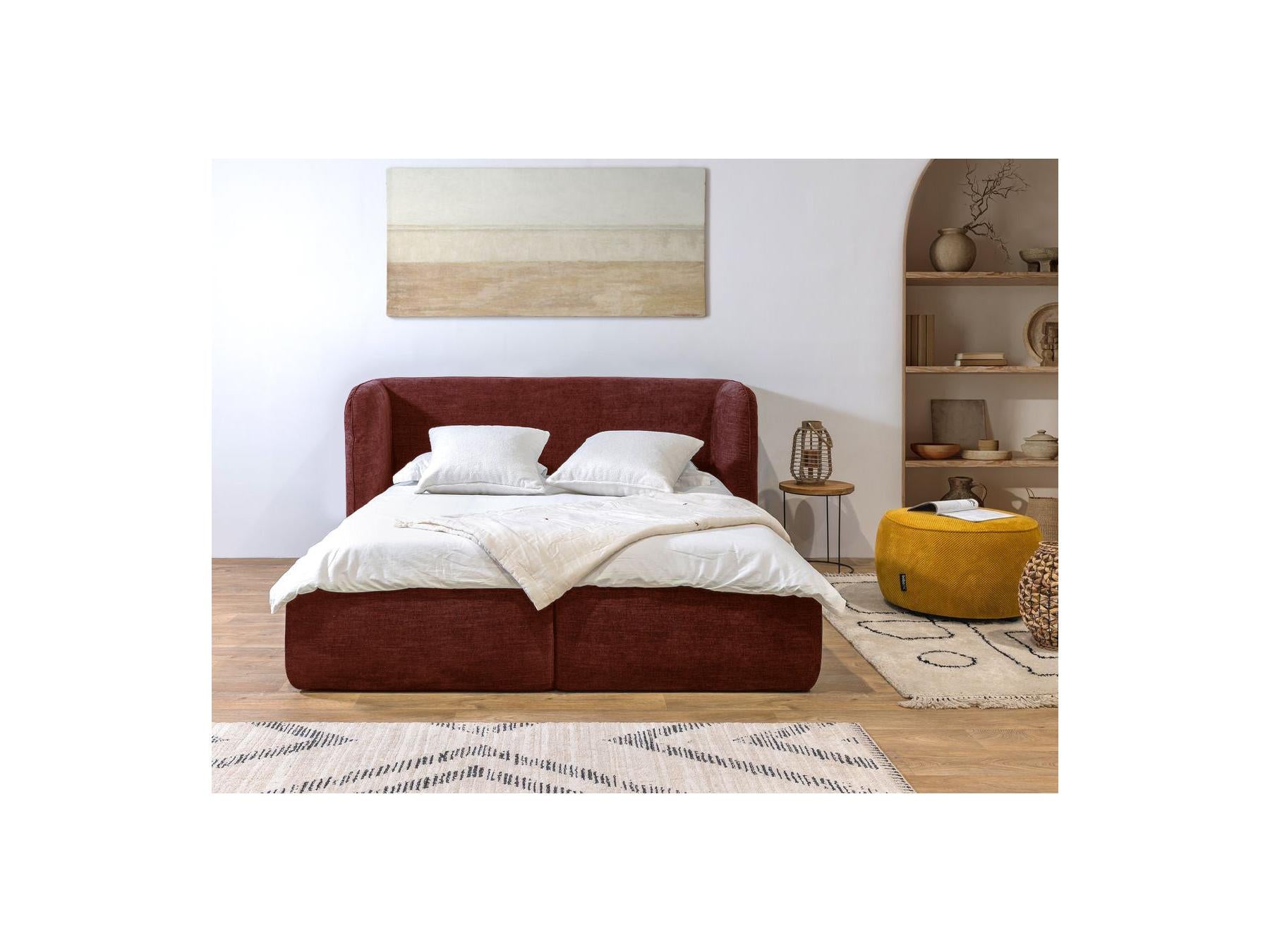 Louise - Ottoman Bed with Padded Headboard