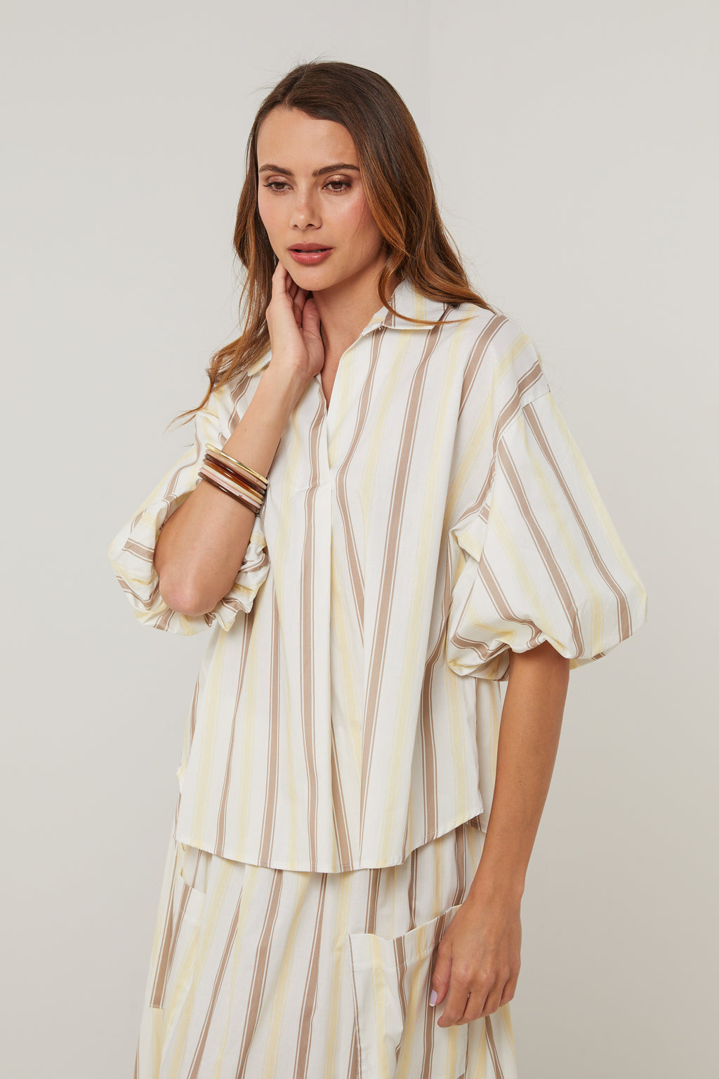 Top - Blanco Amarillo - Mujer