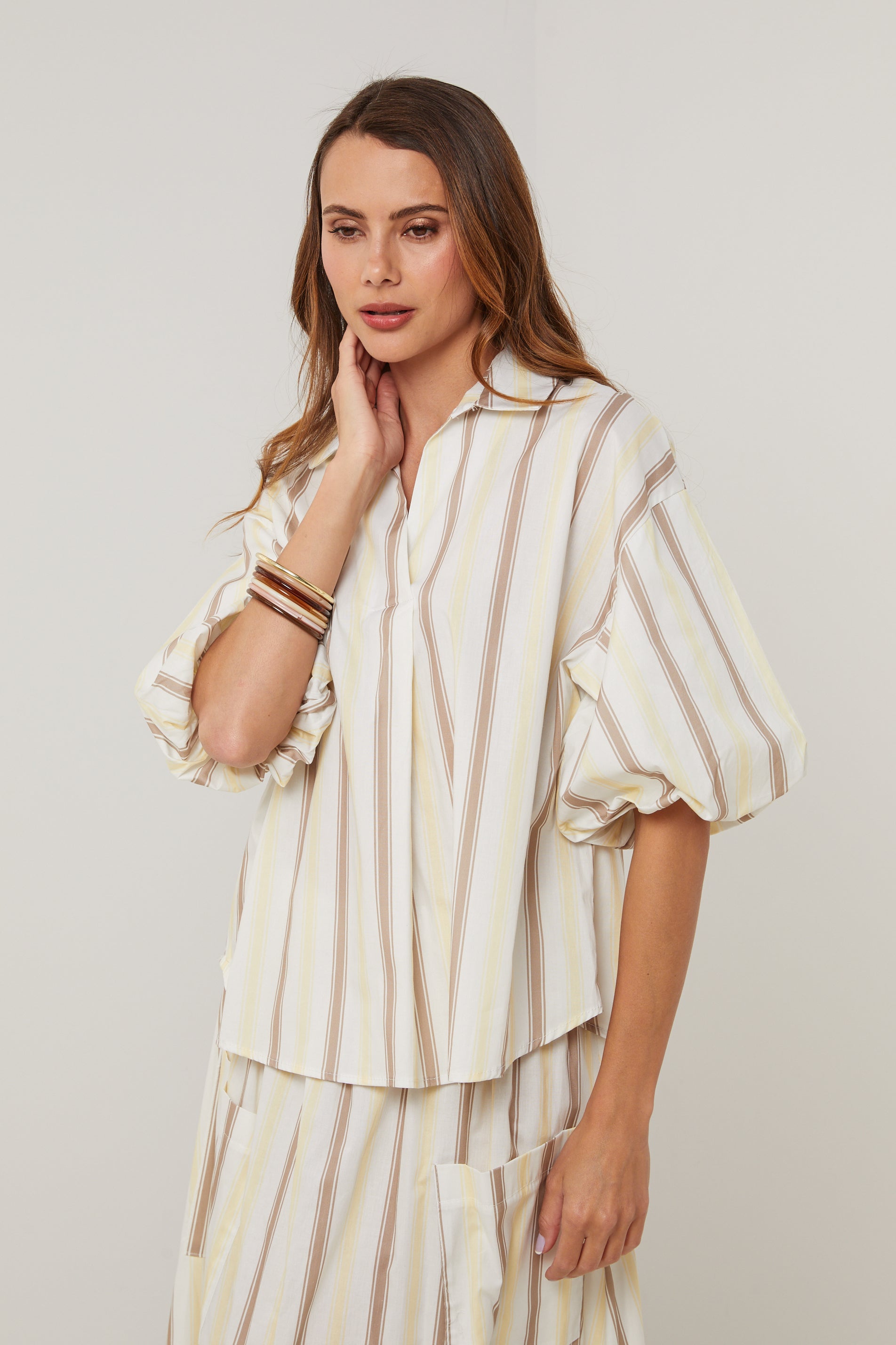Top - Blanco Amarillo - Mujer