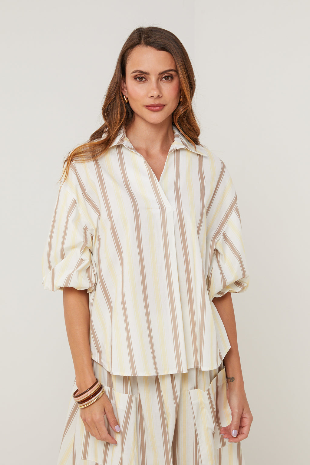 Top - Blanco Amarillo - Mujer