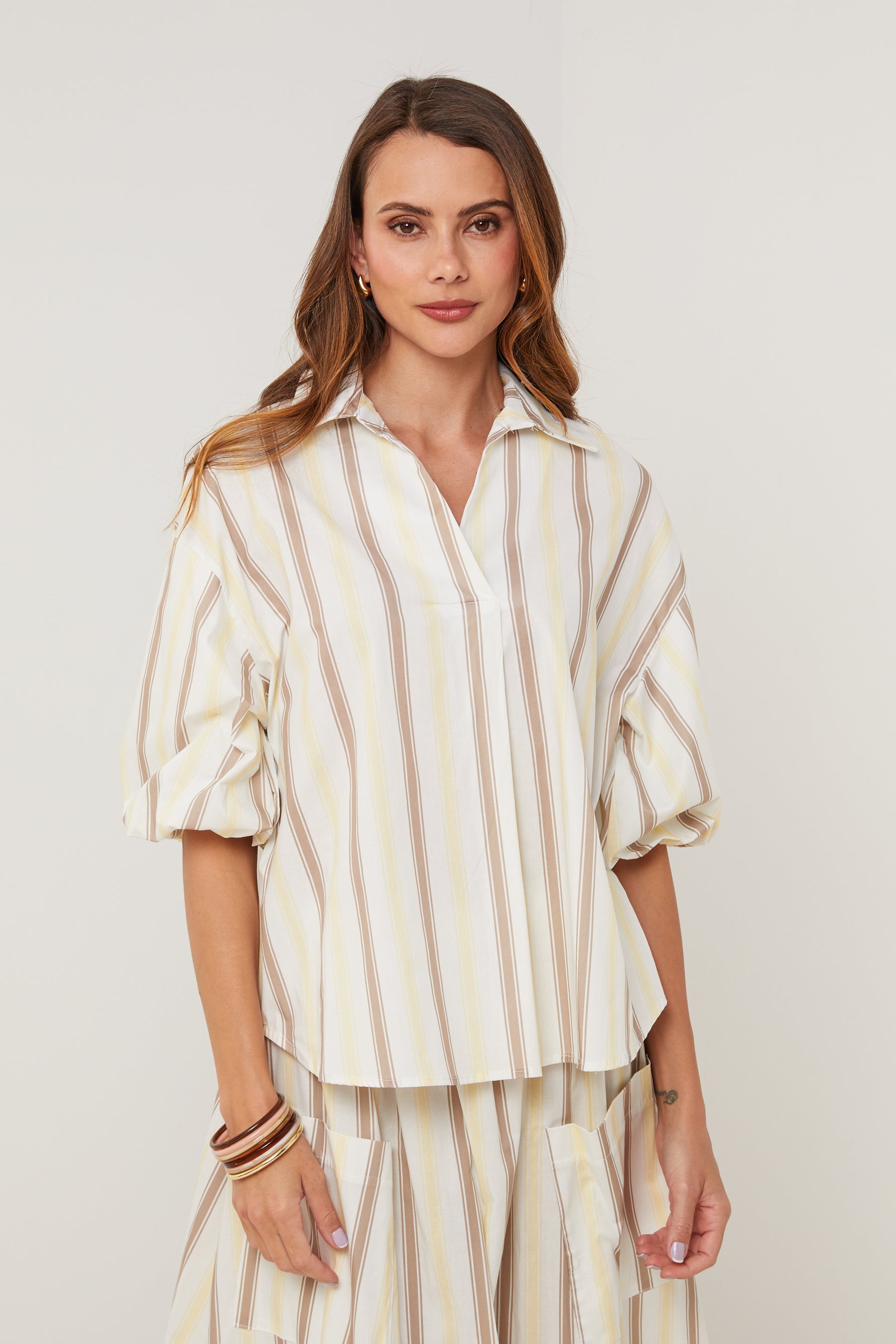 Top - Blanco Amarillo - Mujer