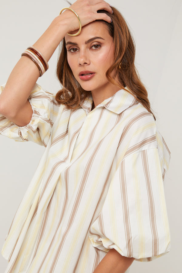 Top - Blanco Amarillo - Mujer