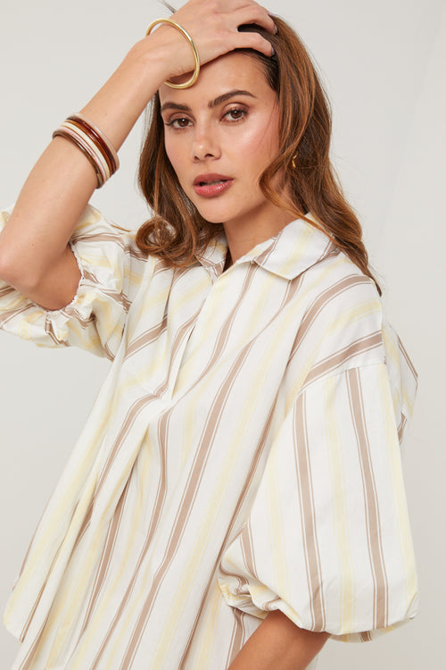 Top - Blanco Amarillo - Mujer