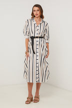 Dress - Black White - Women
