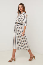 Dress - Black White - Women