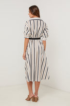 Dress - Black White - Women
