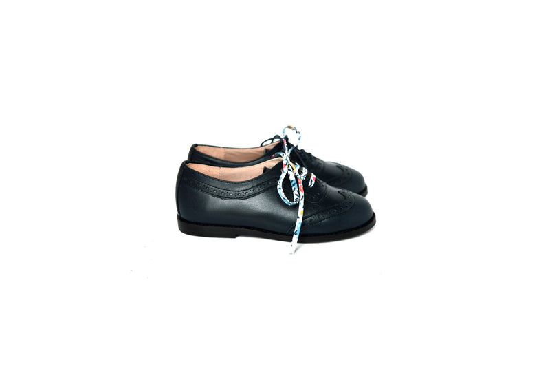 Chaussures Camille Golf Resistantes Cuir - Marine - Fille