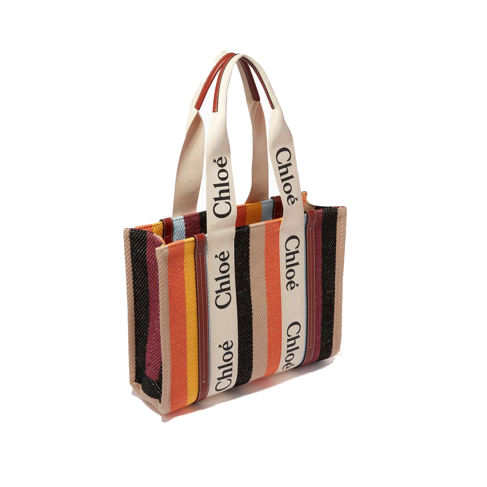 Chloe - Bolso tote mediano Woody - Mujeres - Beige