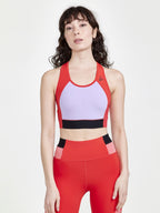 Haut De Sport Pro Hit Blocked - Re - Femme