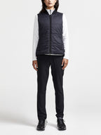 Core Light Padded Sleeveless Jacket - Black - Women