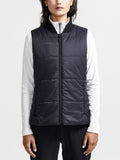 Core Light Padded Sleeveless Jacket - Black - Women