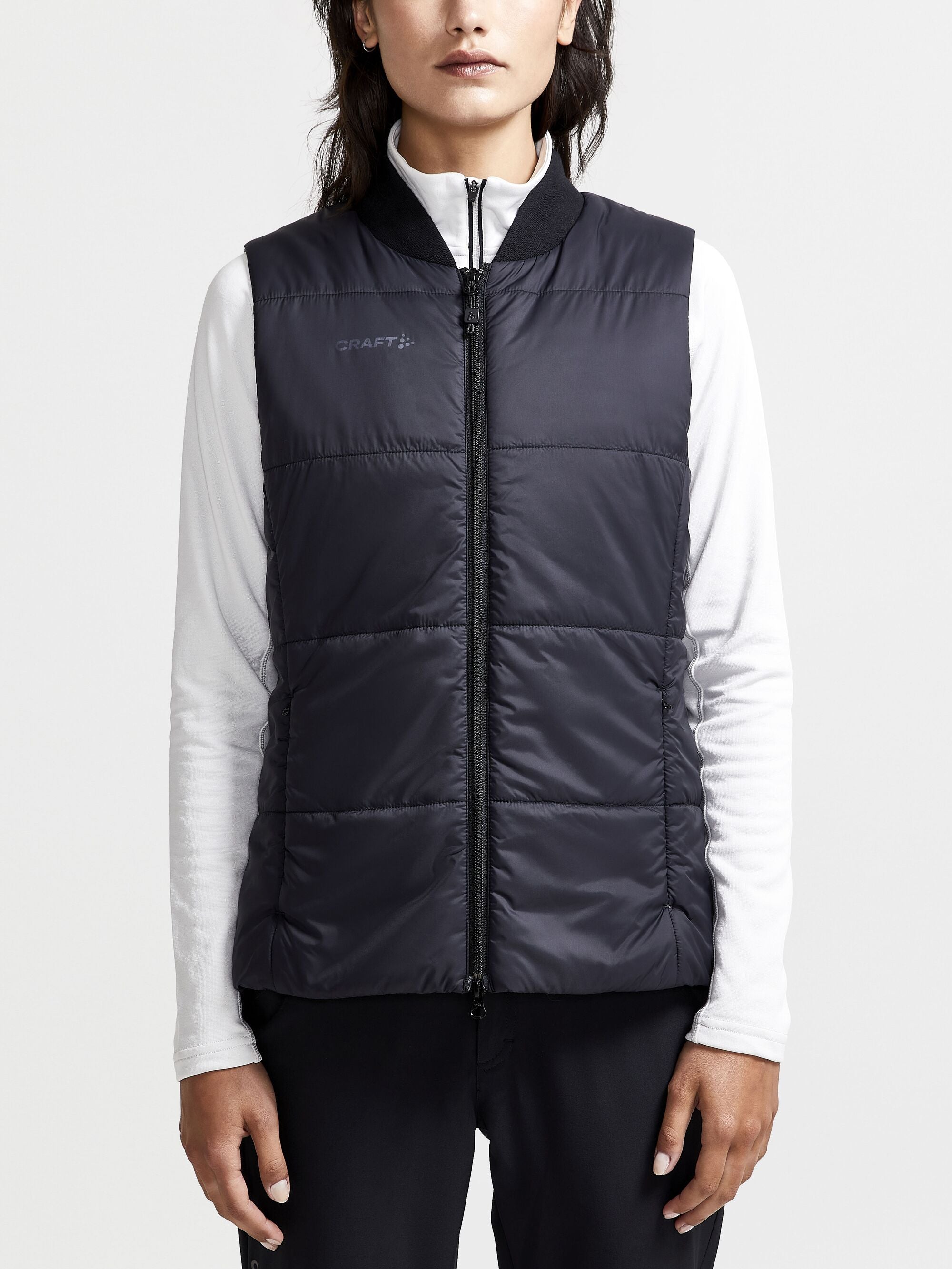 Core Light Padded Sleeveless Jacket - Black - Women