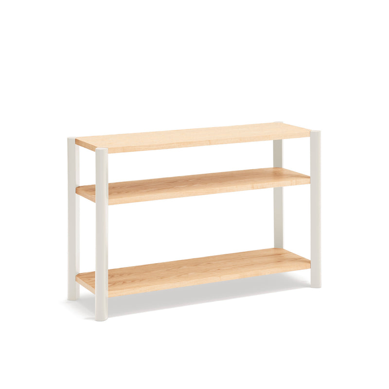 Bona - Étagère 120 Cm 3 Étagères - Chêne & Crème