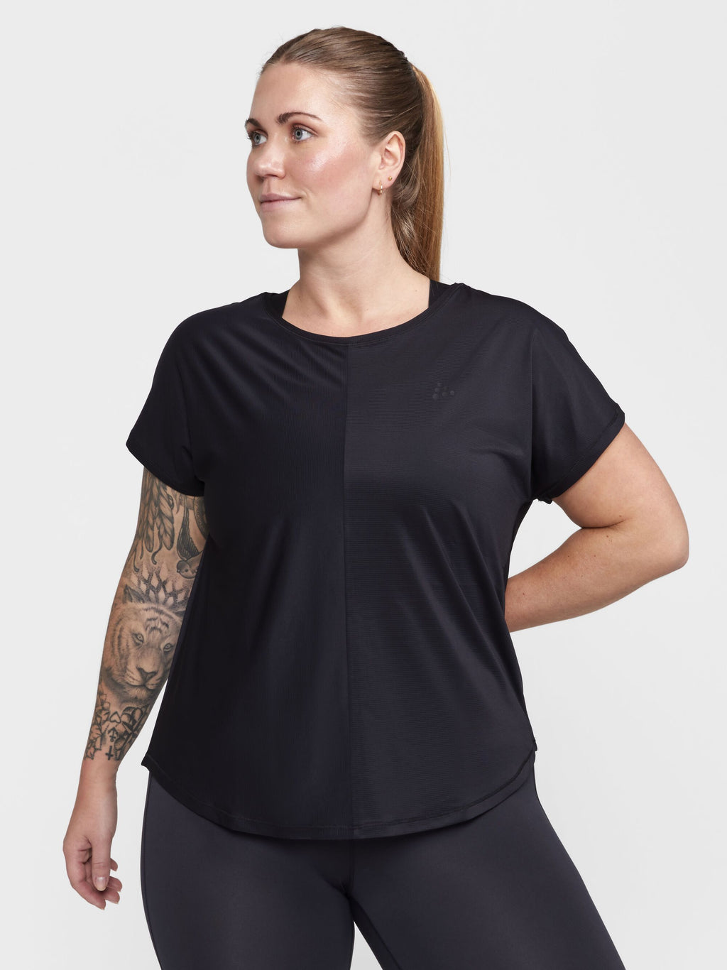 T-Shirt Manches Courtes Core Essence Plus - Bla - Femme