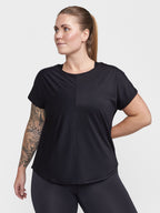 T-Shirt Manches Courtes Core Essence Plus - Bla - Femme