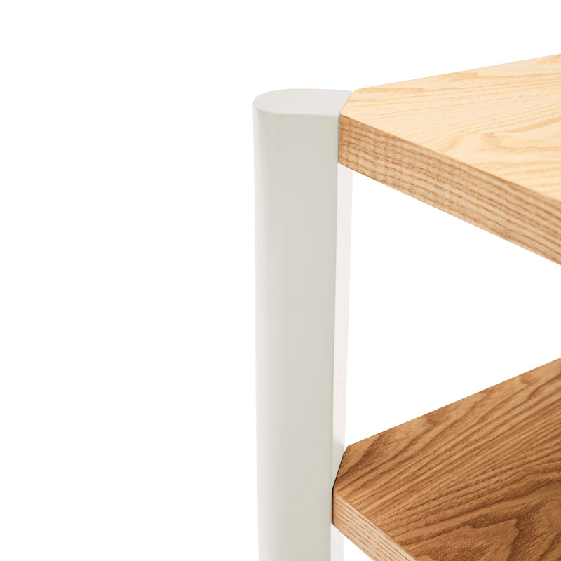 Bona - Étagère 120 Cm 4 Étagères - Chêne & Crème