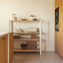 Bona - Étagère 120 Cm 4 Étagères - Chêne & Crème