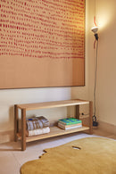 Bona - Étagère 120 Cm 2 Étagères - Chêne & Argile