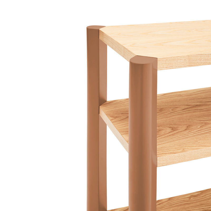 Bona - Étagère 120 Cm 3 Étagères - Chêne & Argile