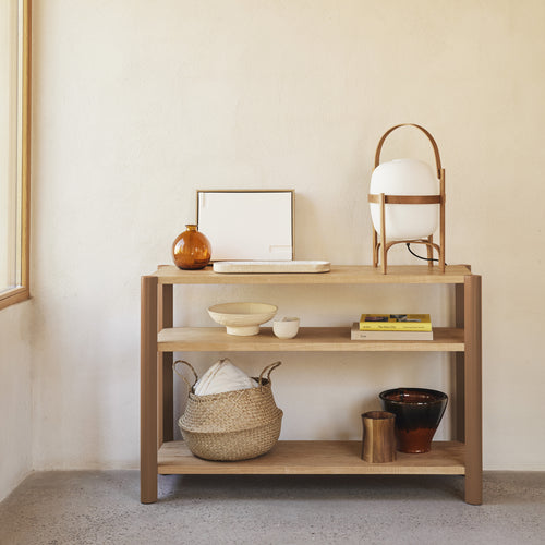 Bona - Étagère 120 Cm 3 Étagères - Chêne & Argile