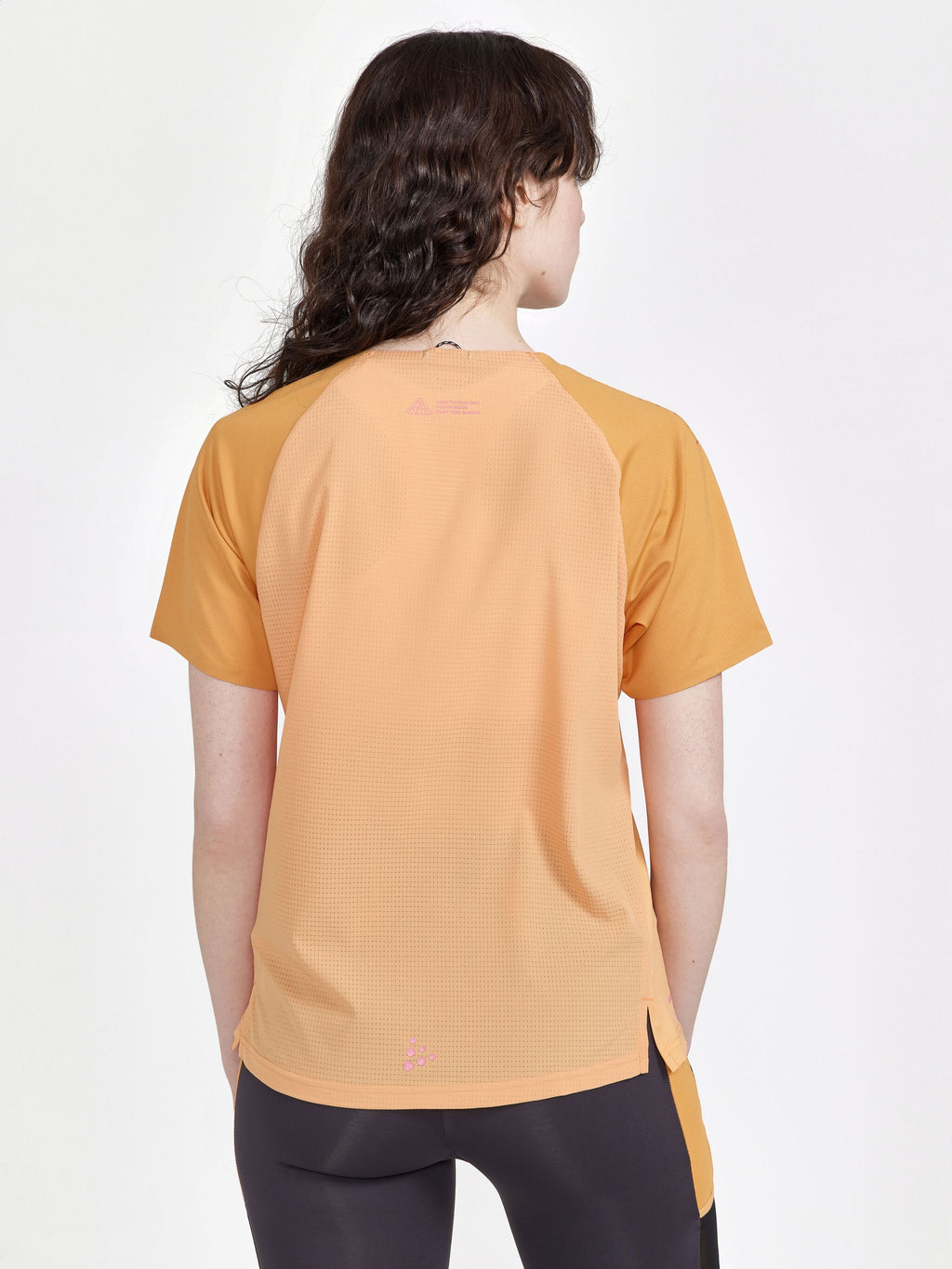T-Shirt Manches Courtes De Trail Pro - Peach-Deser - Femme