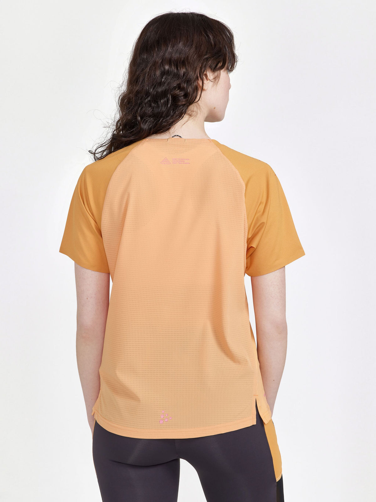 T-Shirt Manches Courtes De Trail Pro - Peach-Deser - Femme