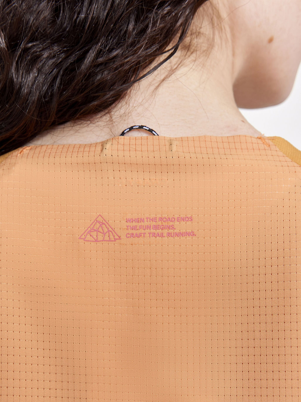 T-Shirt Manches Courtes De Trail Pro - Peach-Deser - Femme