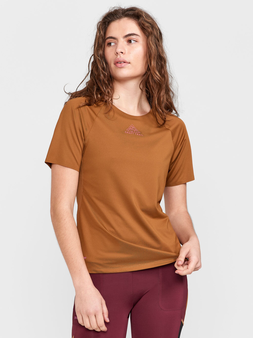 T-Shirt Manches Courtes De Trail Pro - Roots - Femme