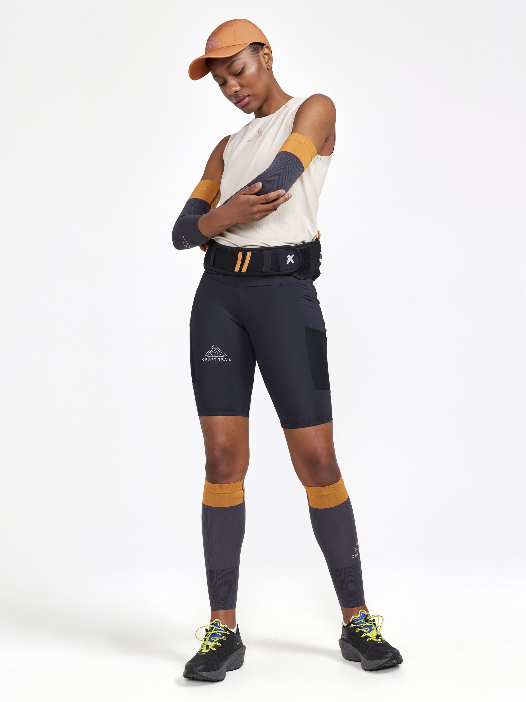 Collant Court De Trail Pro - Noir - Femme
