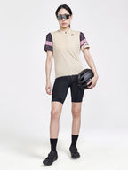 Core Endur Logo Cycling Jersey - Ecru - Women