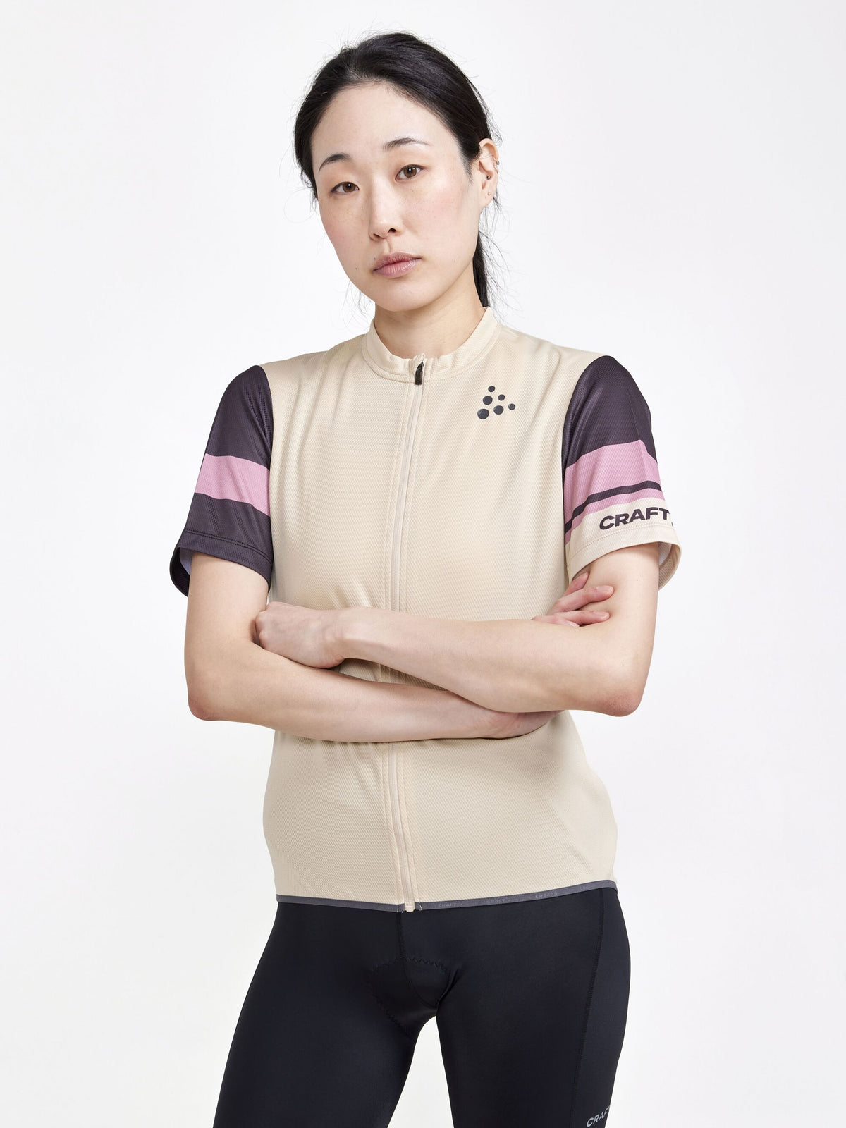 Core Endur Logo Cycling Jersey - Ecru - Women